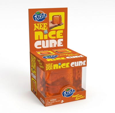 Nee Doh Nice Cube Orange Limited Edition Squishy Fidget Sensory Toy
