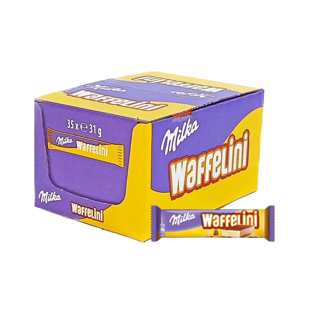Milka Waffelini Wafers Alpine Milk Chocolate 35 x 31g