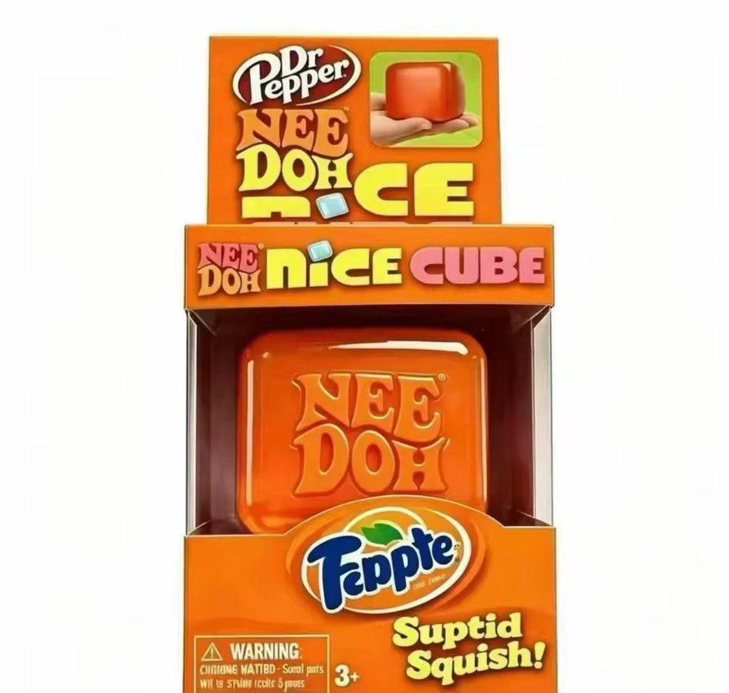 Nee Doh Nice Cube Orange Limited Edition Squishy Fidget Sensory Toy