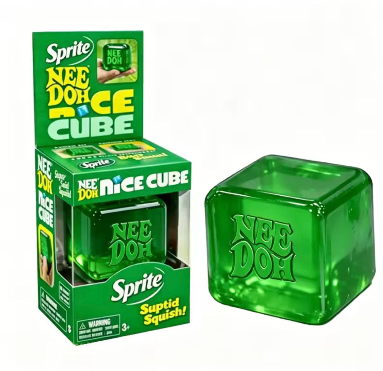 Needoh Limited Edition Sprite Nice Cube Suptid Squish