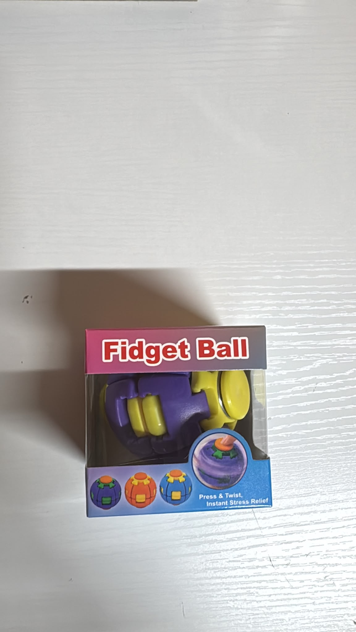 Focus Spinner Ball Fidget Toy, PRE-Booking Press-to-Spin 360° Rotating Stress Relief Ball, Fidget Toy for Kids & Adults, Press and Spin Ball Anxiety Relief, Desk Toy