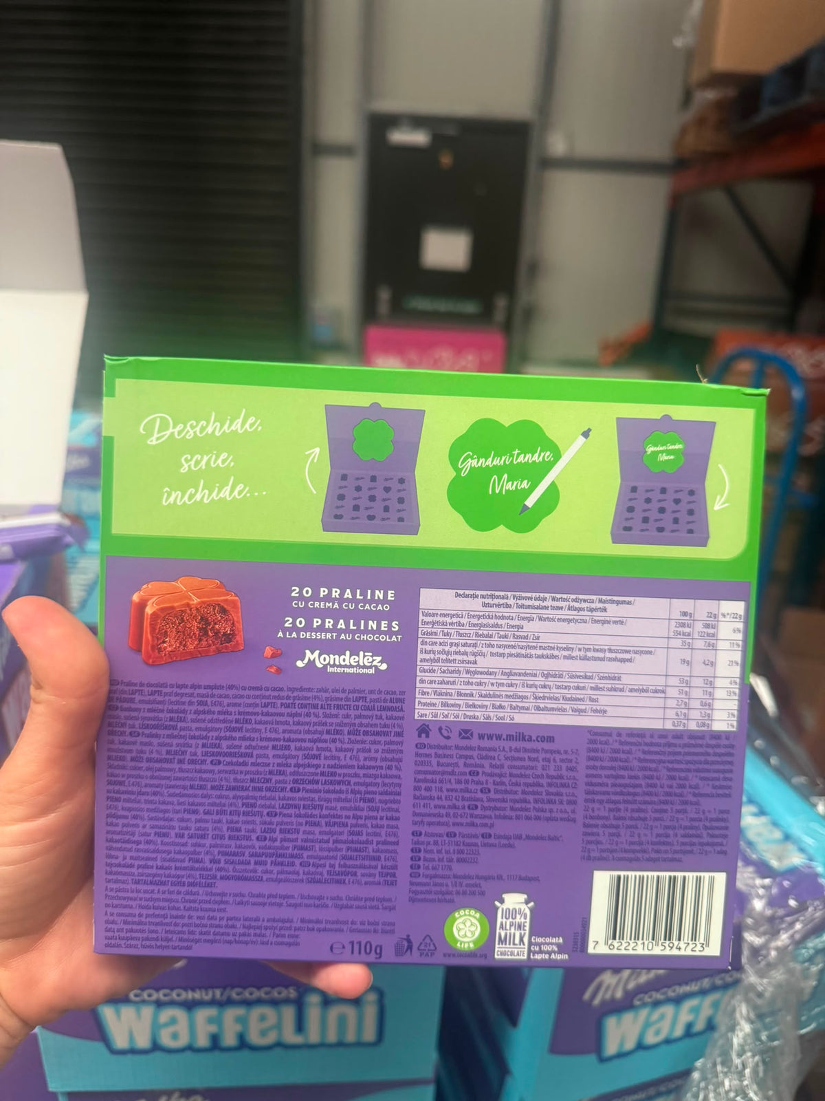 Pralines Box by-MILKA-110 Grams, with the best Alpine Milk Chocolate