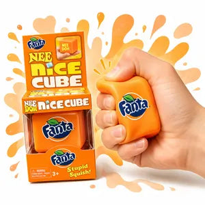 Nee Doh Nice Cube Orange Limited Edition Squishy Fidget Sensory Toy