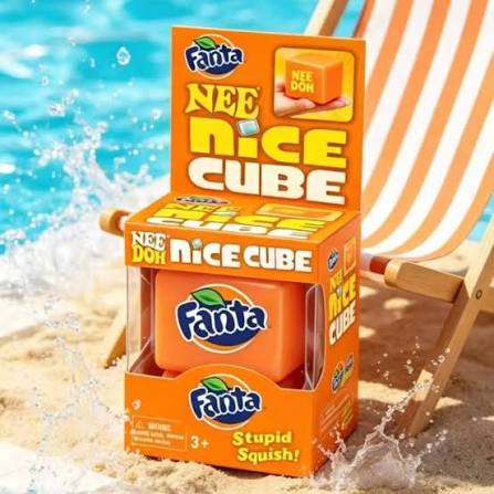 Nee Doh Nice Cube Orange Limited Edition Squishy Fidget Sensory Toy