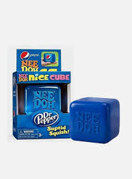 Pepsi Nee Doh Nice Cube Hard Squishy Sensory Toy, Limited Edition Stress Relief Fidget Cube, Collectible Squishy Toy for Kids and Adults