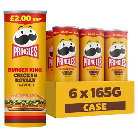Pringles Burger King Chicken Royale Flavour Sharing Crisps 165gx6Pcs