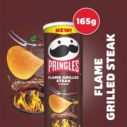Pringles Flame Grilled Steak Sharing Crisps 6 x 165g