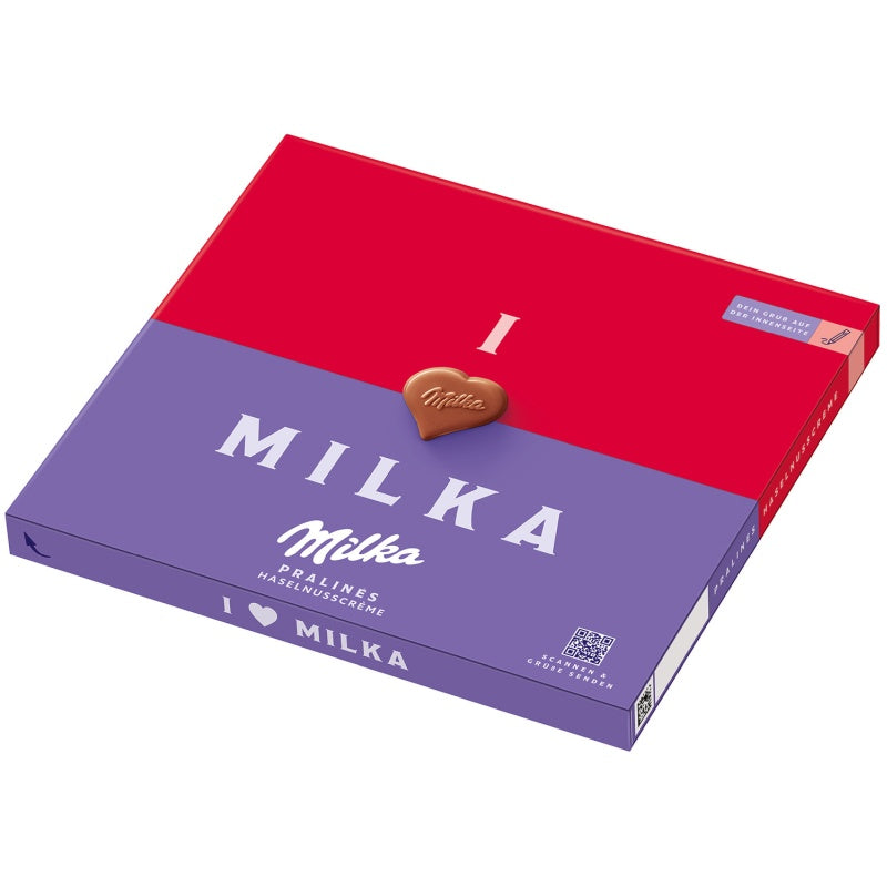 Milka Praline Hazelnut Cream Chocolate, 110 g, Gift Box