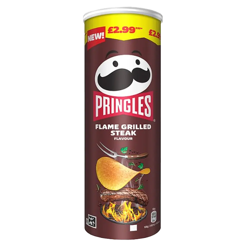 Pringles Flame Grilled Steak Sharing Crisps 6 x 165g