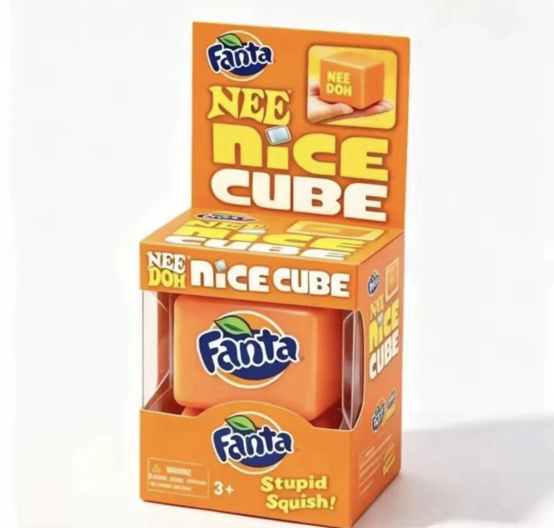 Nee Doh Nice Cube Orange Limited Edition Squishy Fidget Sensory Toy