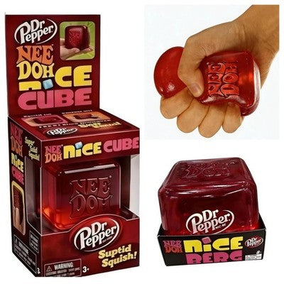 Needoh 2026 Limited Edition Dr Pepper Red Nice Cube Suptid Squish Squeeze Toy